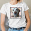 Custom Pet Print Heart Background Unisex T-Shirt
