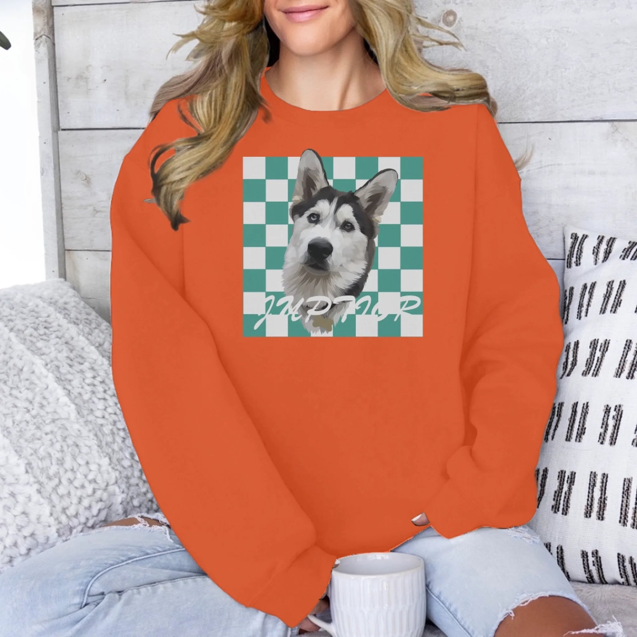 Orange-Checkered