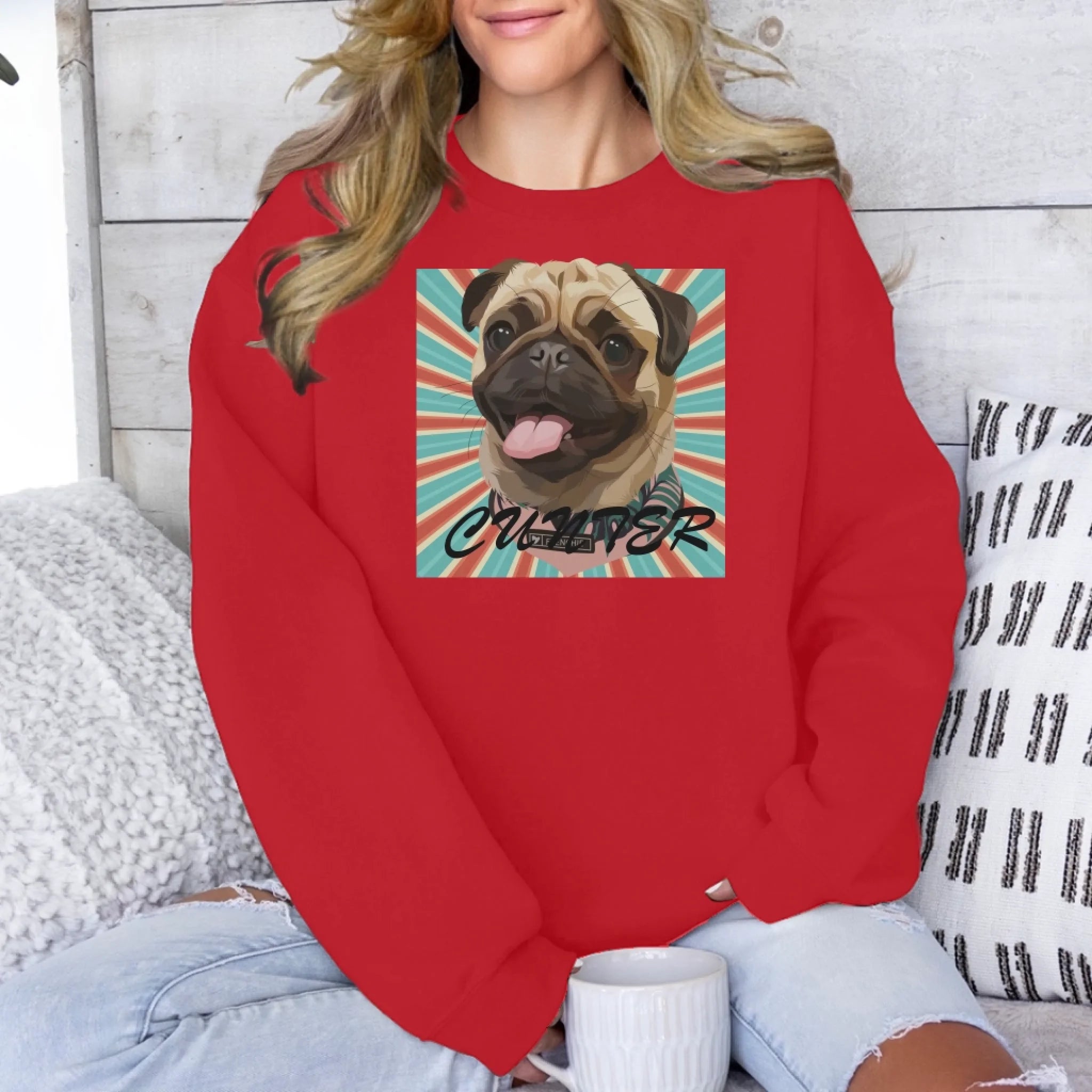 Custom Patterns Unisex Pet Photo Sweatshirt Secondary image