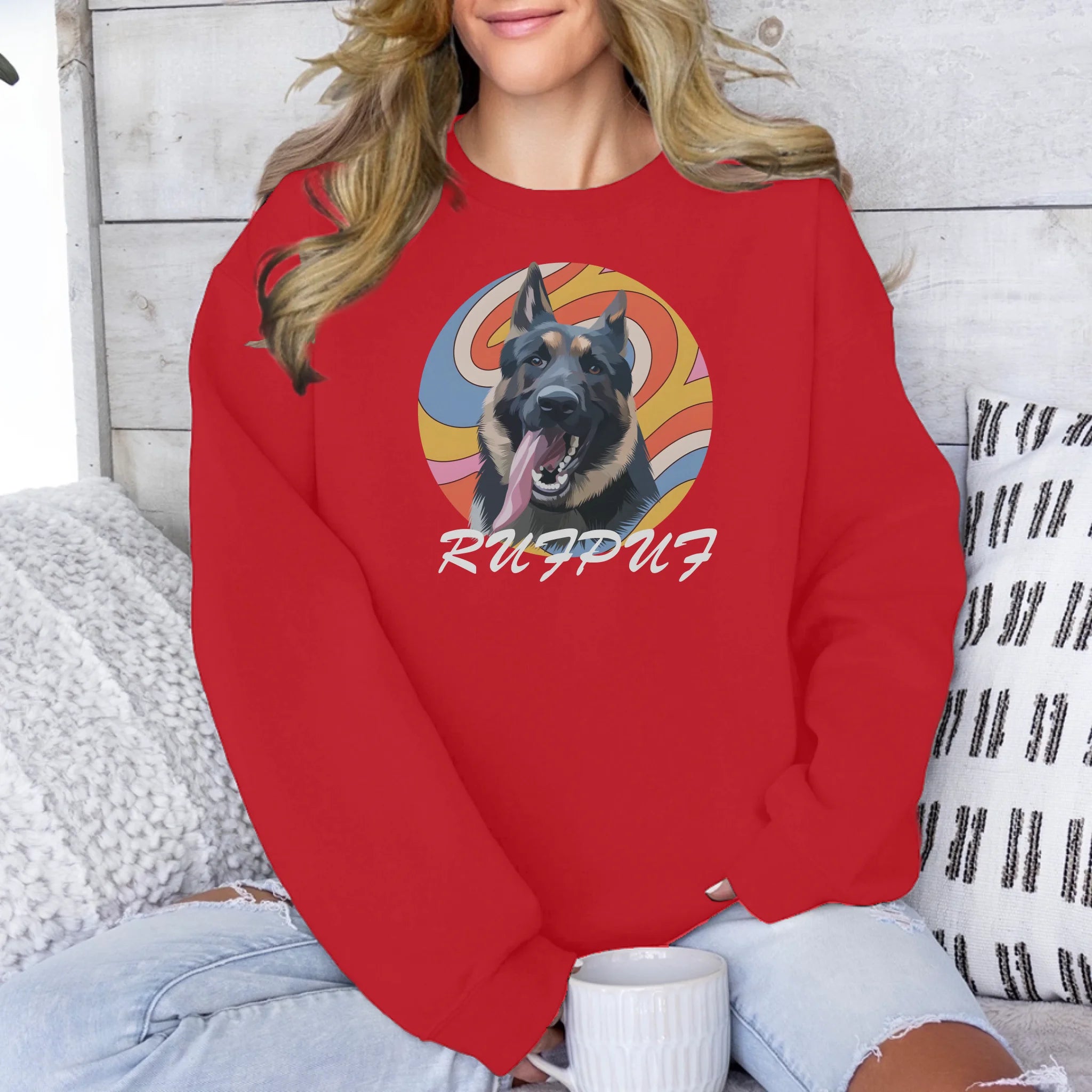 Custom Pet In Circle Unisex Sweatshirt Main image