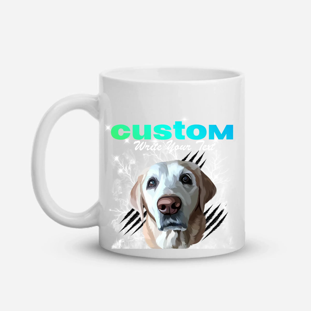 Custom Vintage Pet Print Mug Main image
