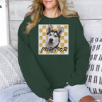 Custom Checkered Background Unisex Sweatshirt