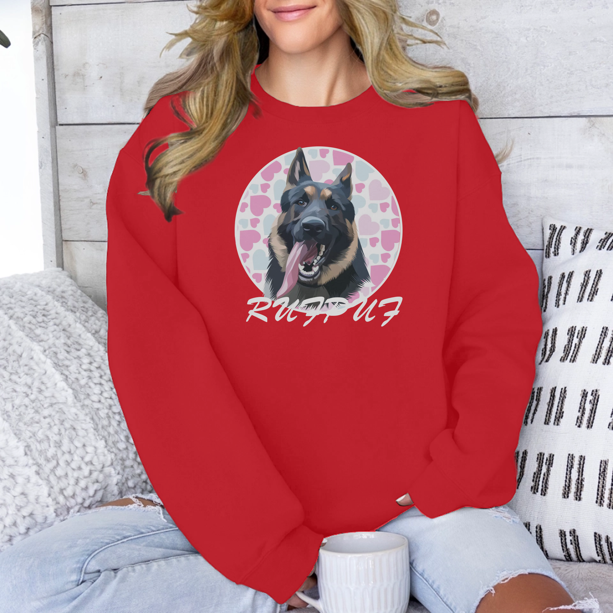 Custom Pet In Circle Unisex Sweatshirt