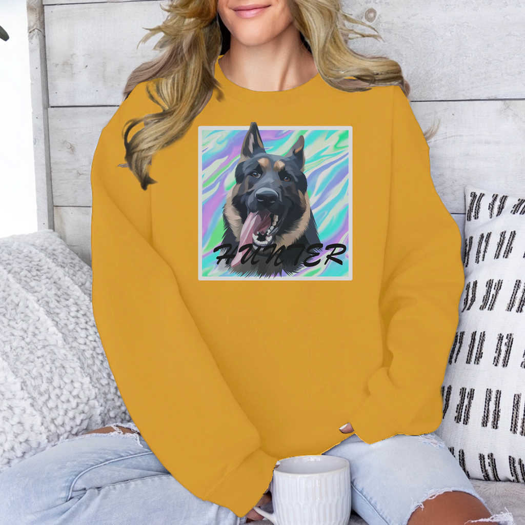 Custom Marble Background Unisex Sweatshirt