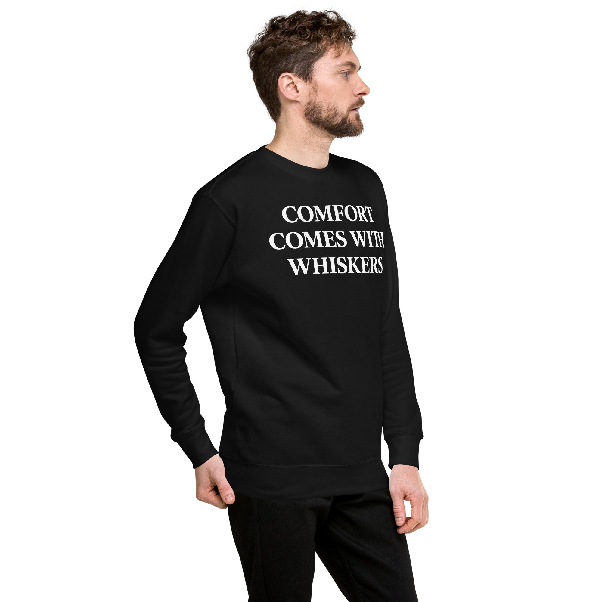 Comfort Comes With Whiskers Unisex Sweatshirt Secondary image