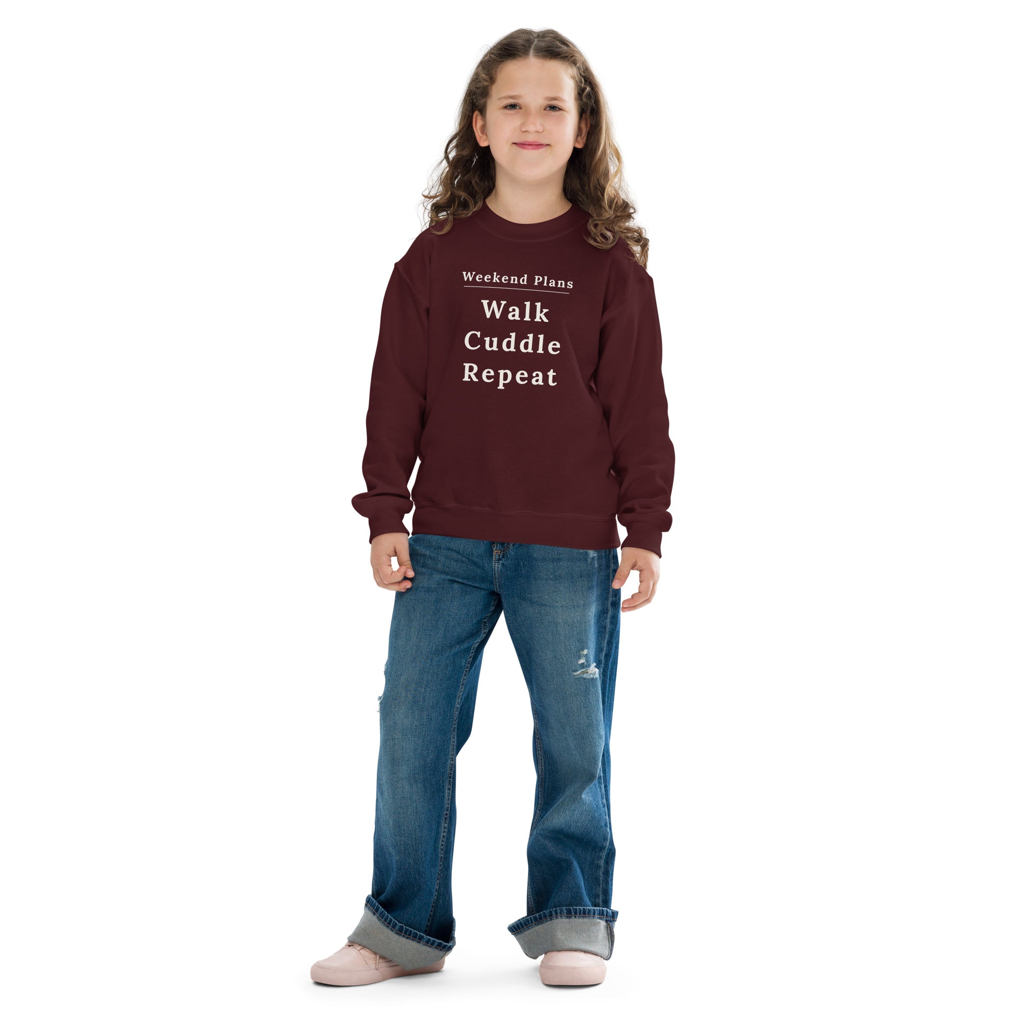 Weekend Plans Walk Cuddle Sweatshirt Secondary image